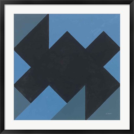 Framed Triangles II Print