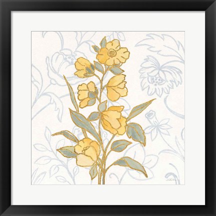 Framed Flower Sophistication II Print