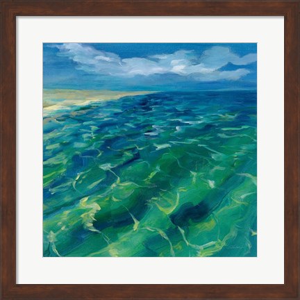 Framed Sunny Sea Reflections Print