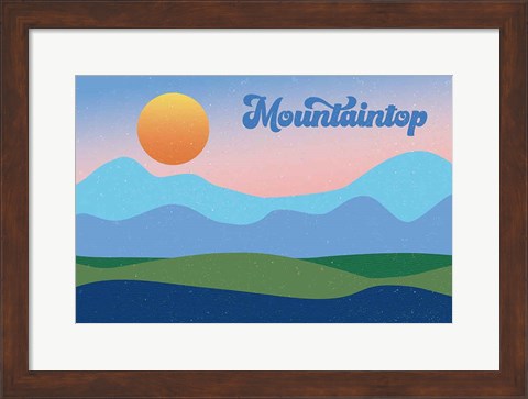 Framed Mountaintop Print