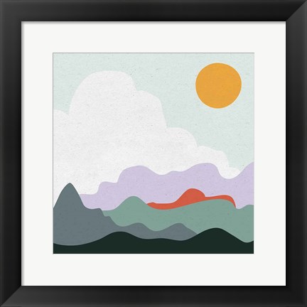 Framed Mountainous I Print