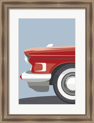 Framed American Vintage Car III Print