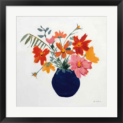 Framed Simplicity Bouquet II Leaves Print