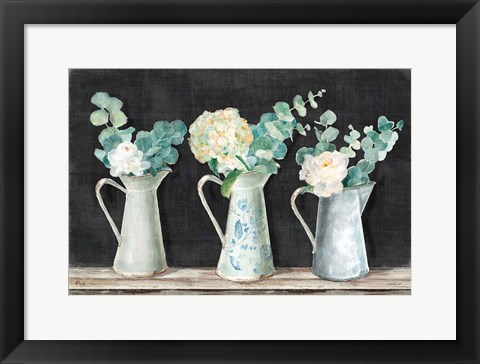 Framed Farmhouse Bouquets Print