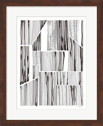 Framed Lined Up III Print