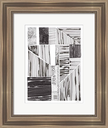 Framed Lined Up II Print