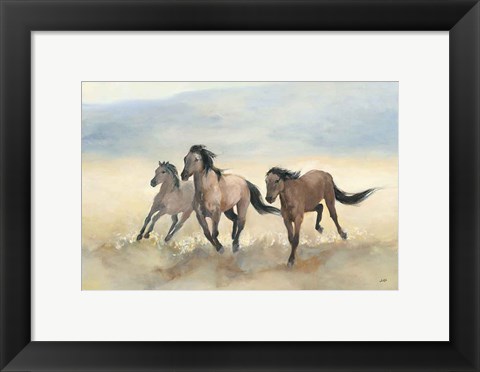 Framed Wild Mustangs Print