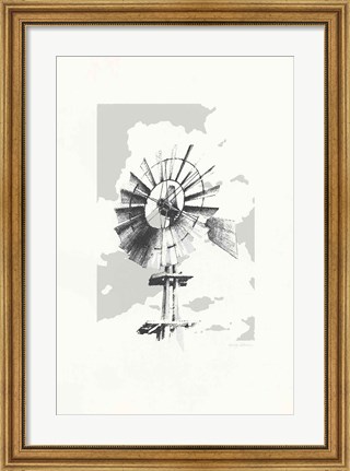 Framed Texas Wind Neutral Print