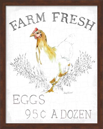 Framed Farm Fresh Enamel v2 Print