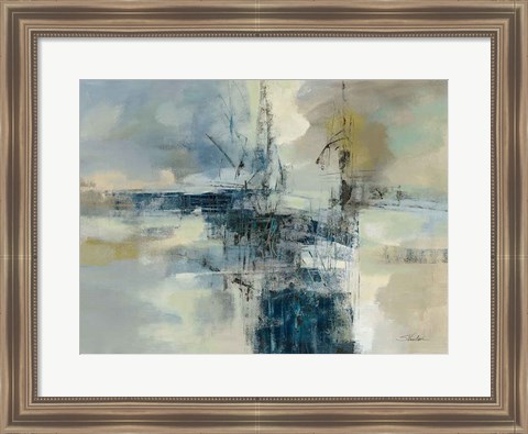 Framed Sea Port Print