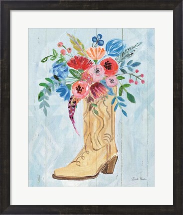 Framed Cowgirl II Print