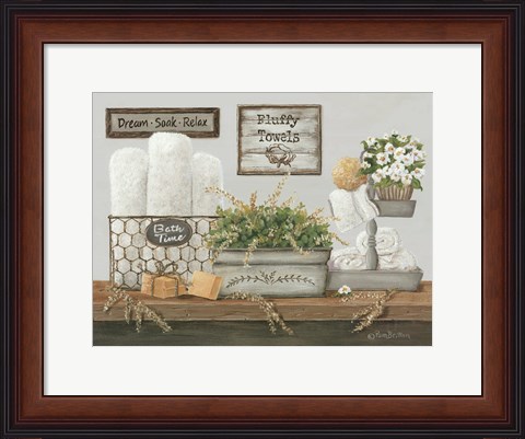 Framed Fluffy Towels Print