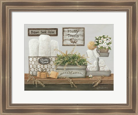 Framed Fluffy Towels Print