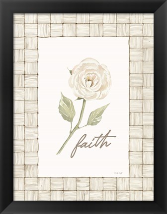 Framed Faith Flower Print