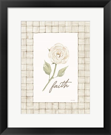 Framed Faith Flower Print