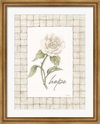 Framed Hope Flower Print