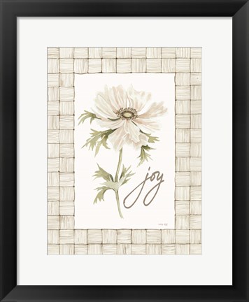 Framed Joy Flower Print