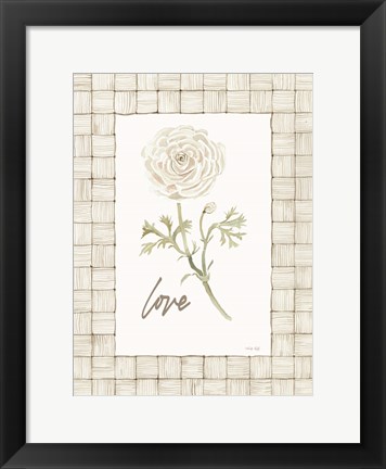 Framed Love Flower Print