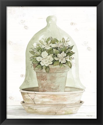 Framed Floral Cloche I Print