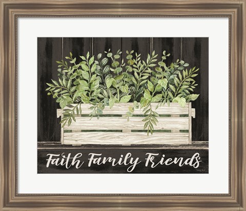 Framed Faith, Family, Friends Print