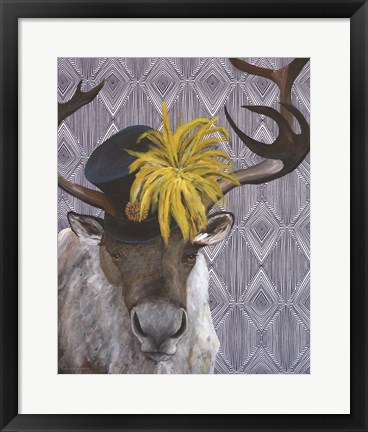 Framed Mrs. Caribou Print