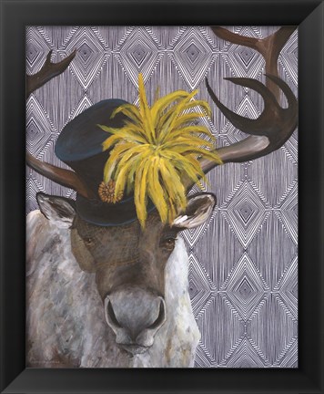 Framed Mrs. Caribou Print