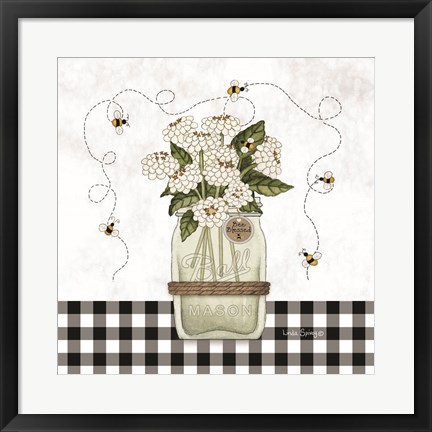 Framed Bee Blessed Print