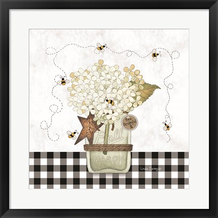 Framed Bee Grateful Print