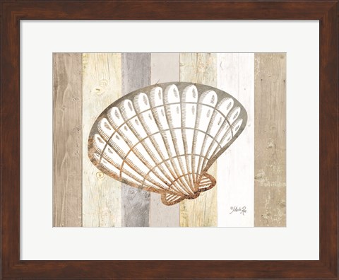 Framed Coastal Shell II Print