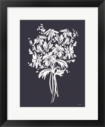 Framed Blues in Blossom III Print