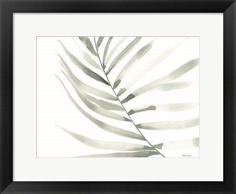 Framed Sage Fern Leaf Print