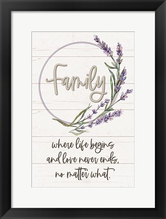 Framed Family Print