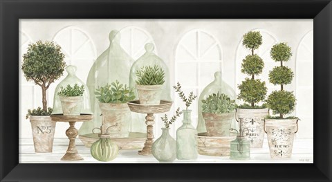 Framed Nice and Neutral Plant Collection Print