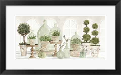 Framed Nice and Neutral Plant Collection Print
