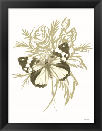 Framed Sage Butterfly Print