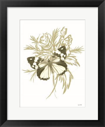 Framed Sage Butterfly Print