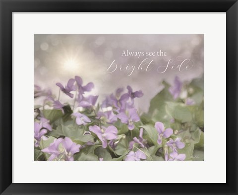 Framed Always See the Bright Side Print