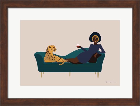 Framed Wild Lounge I Print