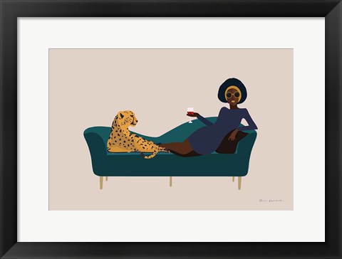 Framed Wild Lounge I Print