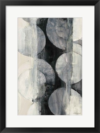 Framed Eclipse Neutral Vertical Print