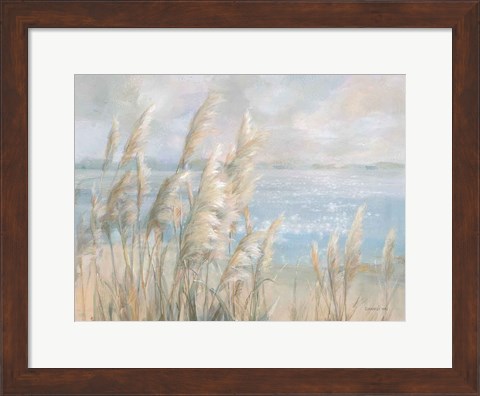 Framed Seaside Pampas Grass Print