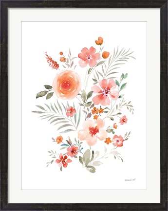 Framed Floral Serenade IV Print