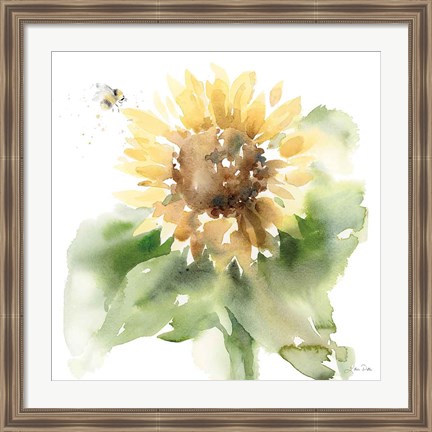 Framed Sunflower Meadow III Print