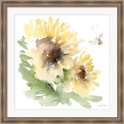 Framed Sunflower Meadow II Print