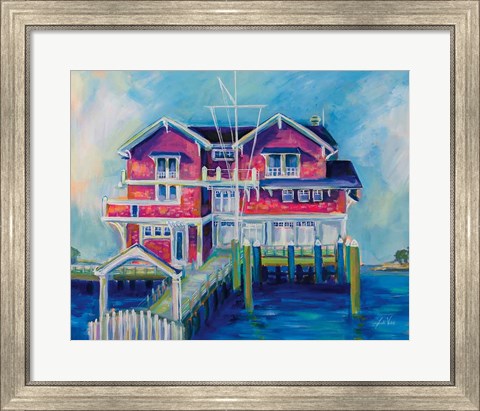 Framed Watch Hill Yacht Club Print