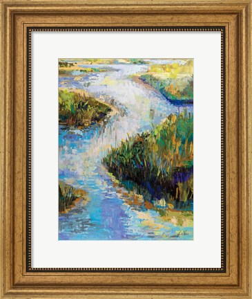 Framed Water Walkway Print