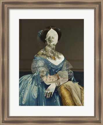 Framed Royal Collage I Print