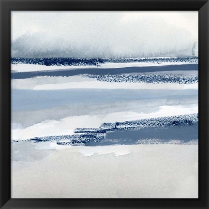 Framed Beach Stripes II Print