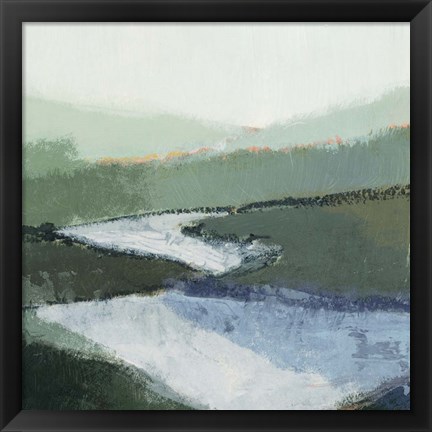 Framed Riverbend Landscape II Print