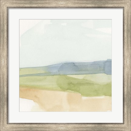 Framed Pastel Slopes I Print